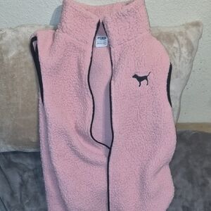 PINK Victoria's Secret Fleece Vest sherpa